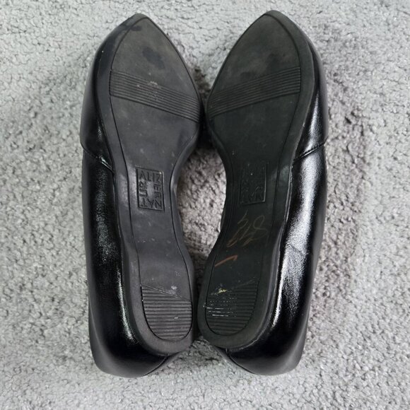 Naturalizer Tennessee Black Half D'Orsay Faux Leather Pointed Toe Flats Capsule - Picture 6 of 11